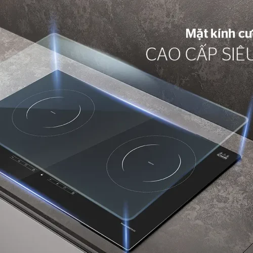 Mặt kính cường lực cao cấp của bếp điện từ đôi SUNHOUSE SHB9005-EC
