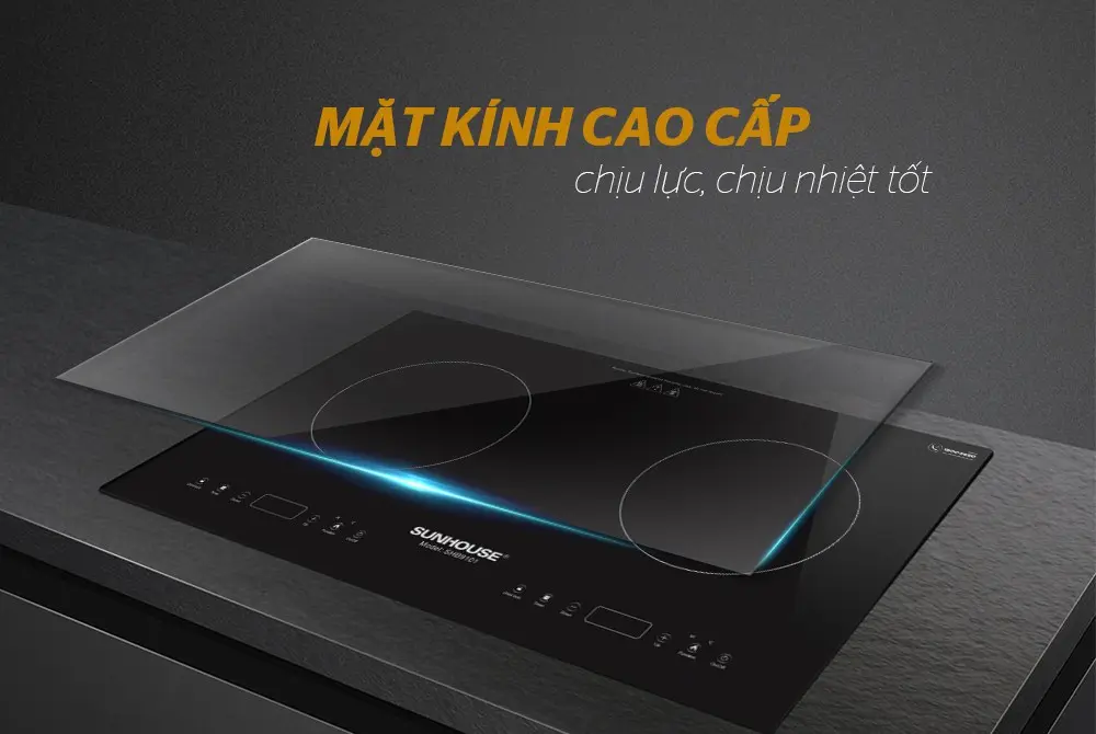 Bếp điện từ đôi SUNHOUSE SHB9101 - 2000W/2000W - Ảnh 4