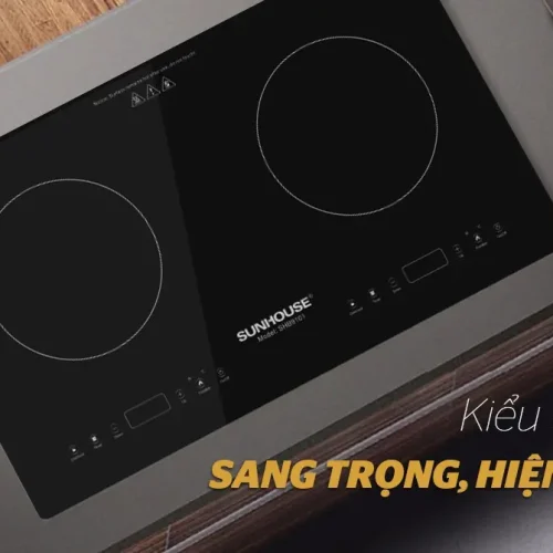 Bếp điện từ đôi SUNHOUSE SHB9101 kiểu dáng sang trọng hiện đại