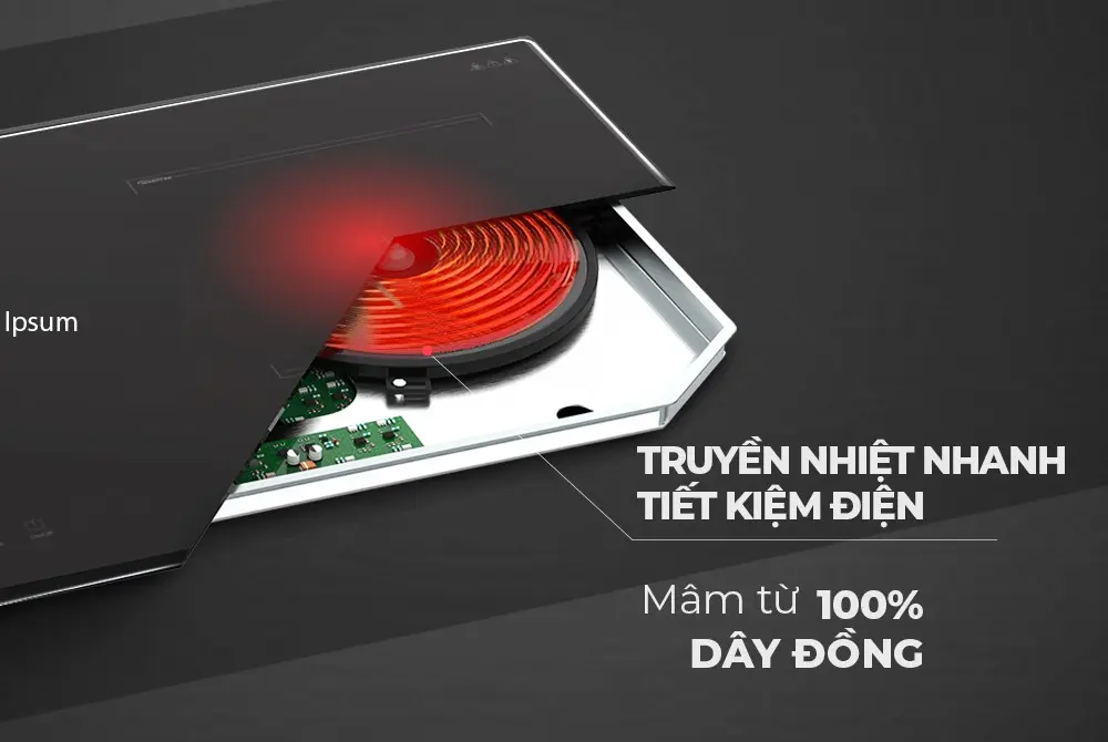 Bếp điện từ đôi SUNHOUSE SHB9101S - 2000W/2000W - Ảnh 8