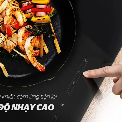 Bảng điều khiển cảm ứng độ nhạy cao của bếp điện từ đôi SUNHOUSE SHB9122MT