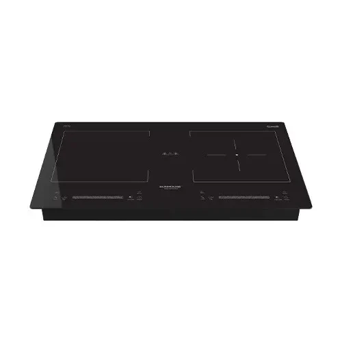 Bếp điện từ đôi SUNHOUSE SHB9208NEW mặt kính đen nhìn chính diện