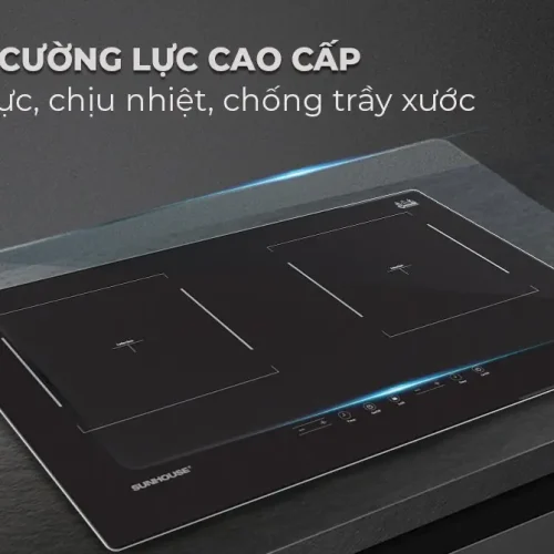 Bếp điện từ đôi SUNHOUSE SHB98-HP 1800W/1800W mặt kính cường lực
