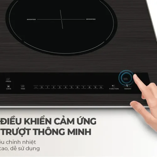 Bảng điều khiển cảm ứng dạng trượt của bếp điện từ đôi SUNHOUSE SHB999-PLUS