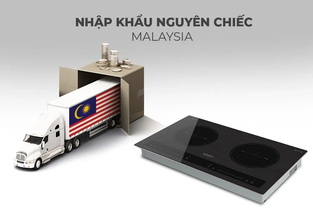 Bếp điện từ đôi SUNHOUSE SHB999-PLUS nhập khẩu nguyên chiếc Malaysia