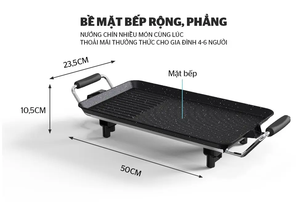 Bếp nướng điện SUNHOUSE SHD4600 - 1500W - Ảnh 5