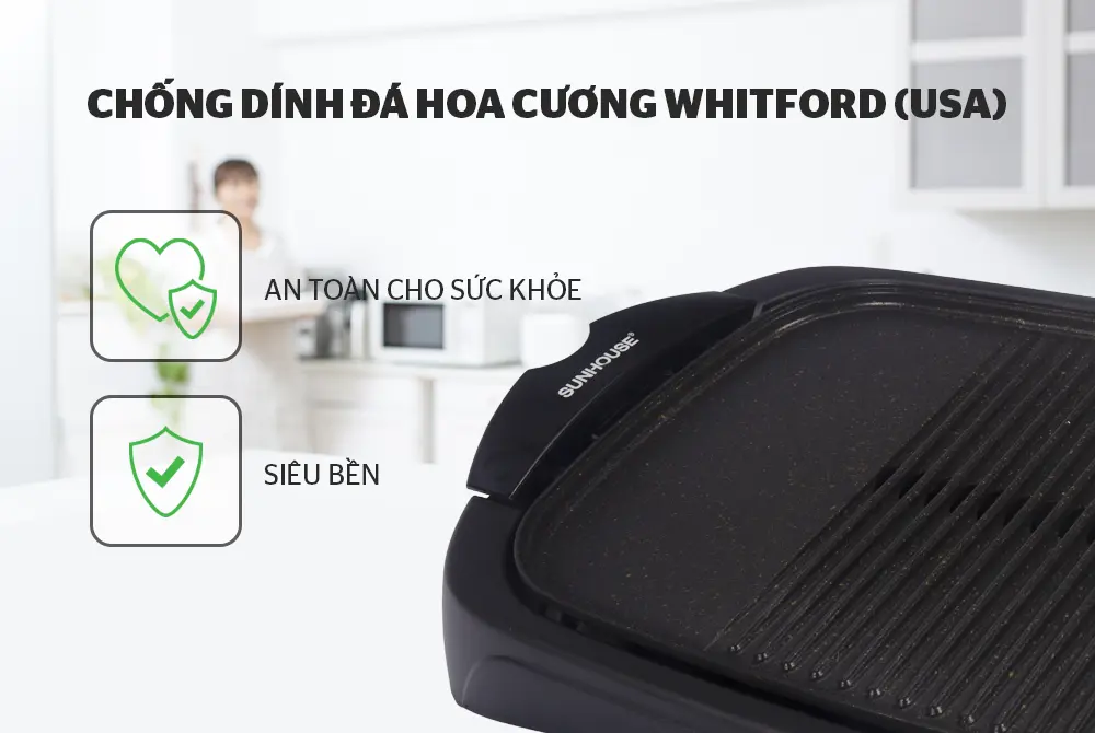Bếp nướng điện SUNHOUSE SHD4602 - 2000W - Ảnh 5