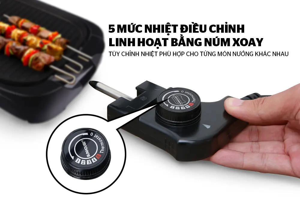 Bếp nướng điện SUNHOUSE SHD4602 - 2000W - Ảnh 6