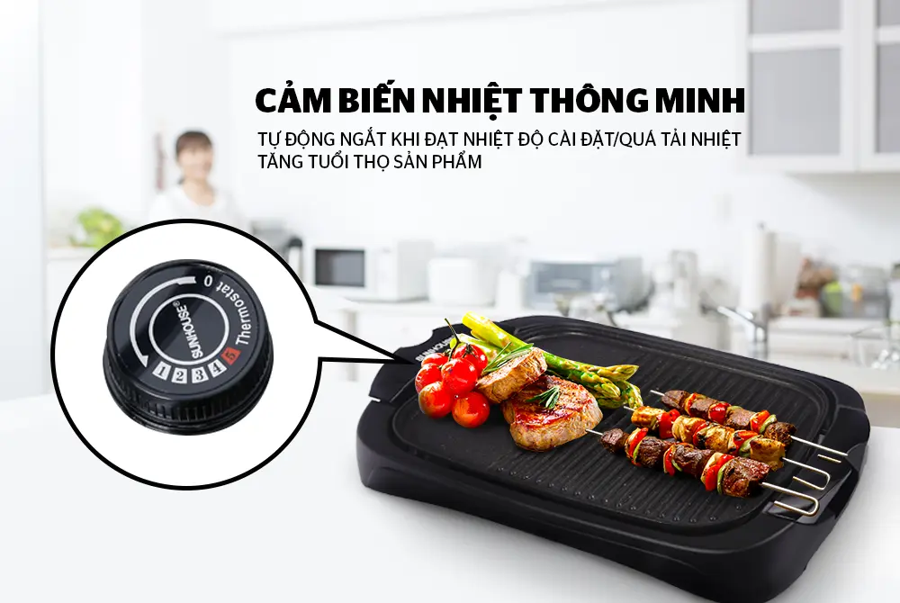 Bếp nướng điện SUNHOUSE SHD4602 - 2000W - Ảnh 8