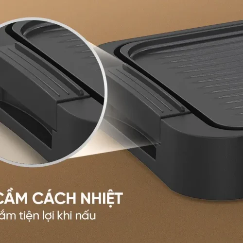 Tay cầm cách nhiệt của bếp nướng điện SUNHOUSE SHD4604 1700W