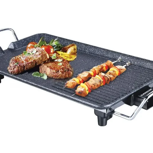 Bếp nướng điện SUNHOUSE SHD4607 1500W với mặt nướng phẳng và vân sọc