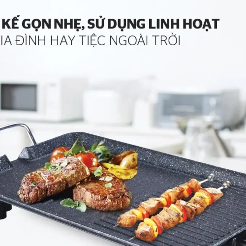 Bếp nướng điện SUNHOUSE SHD4607 1500W thiết kế gọn nhẹ
