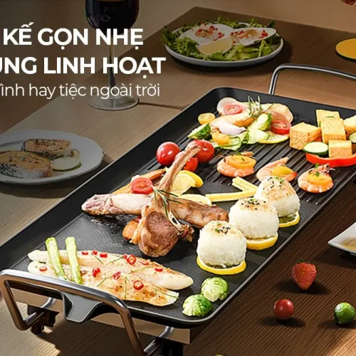 Bếp nướng điện SUNHOUSE SHD4610 1500W dùng trong bữa tiệc gia đình