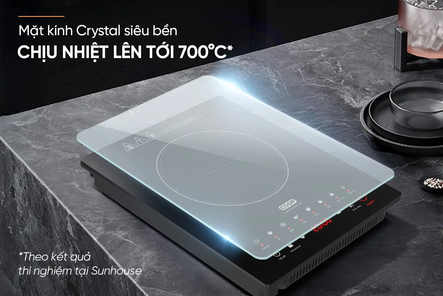 Bếp từ đơn SUNHOUSE COSE6800 - 2000W, Cảm ứng - Ảnh 7
