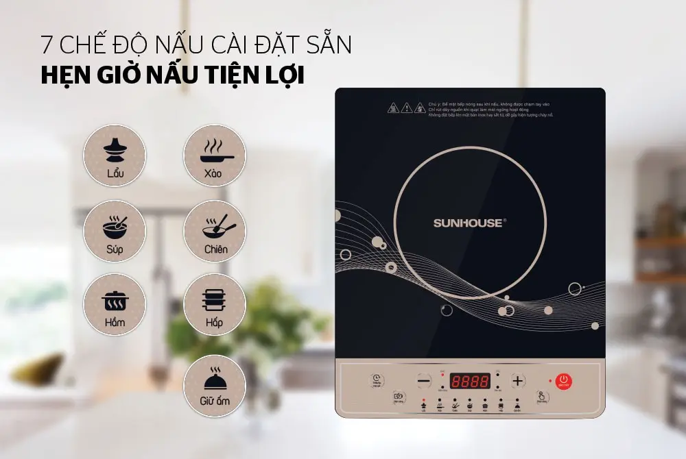 Bếp từ đơn SUNHOUSE SHD6149 - 2000W - Ảnh 5