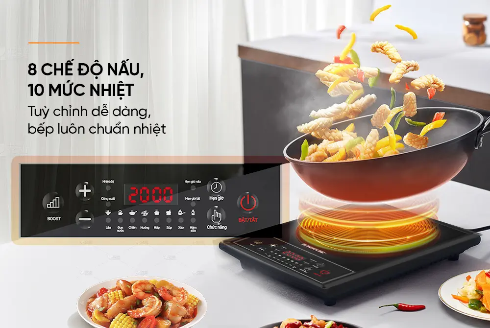 Bếp từ đơn SUNHOUSE SHD6154 - 2000W - Ảnh 11