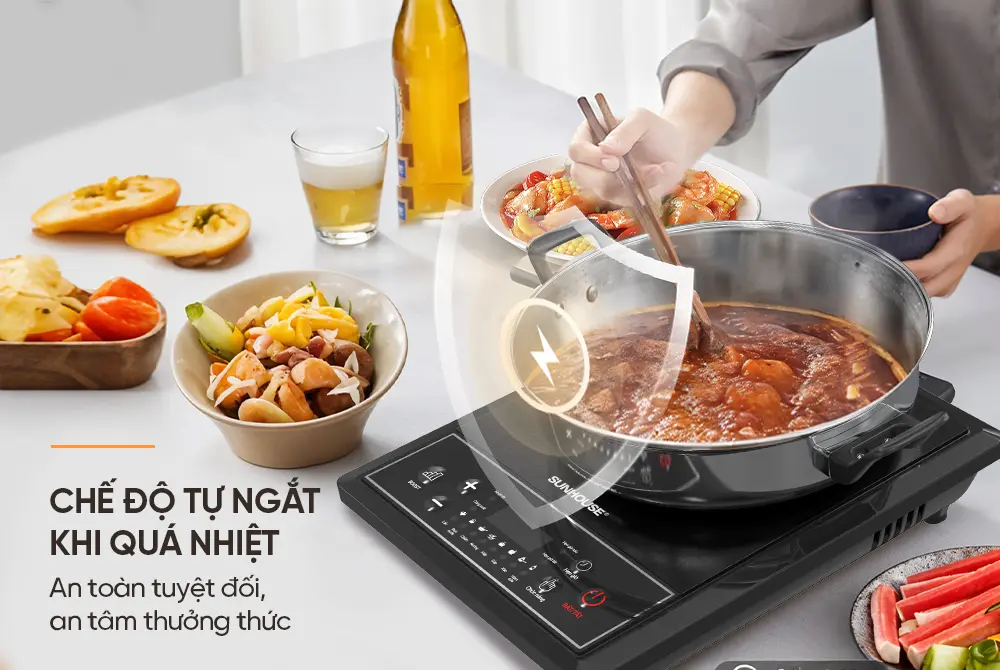 Bếp từ đơn SUNHOUSE SHD6154 - 2000W - Ảnh 13