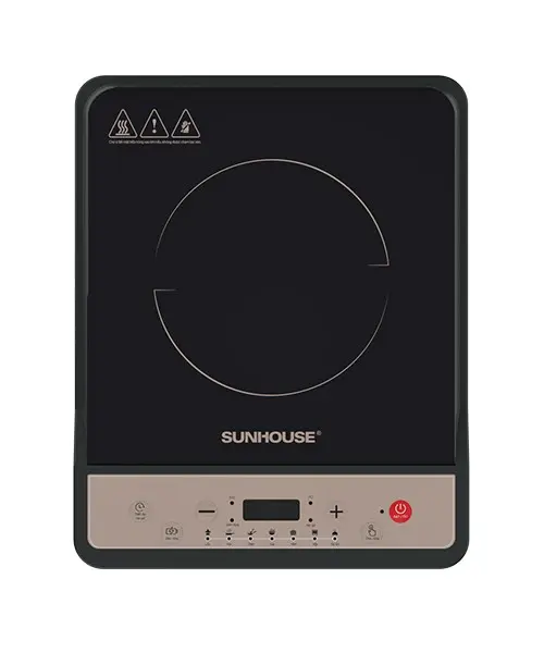 Bếp từ đơn SUNHOUSE SHD6156MT 1800W mặt kính đen