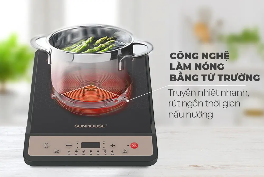 Bếp từ đơn SUNHOUSE SHD6160 - 1800W - Ảnh 4