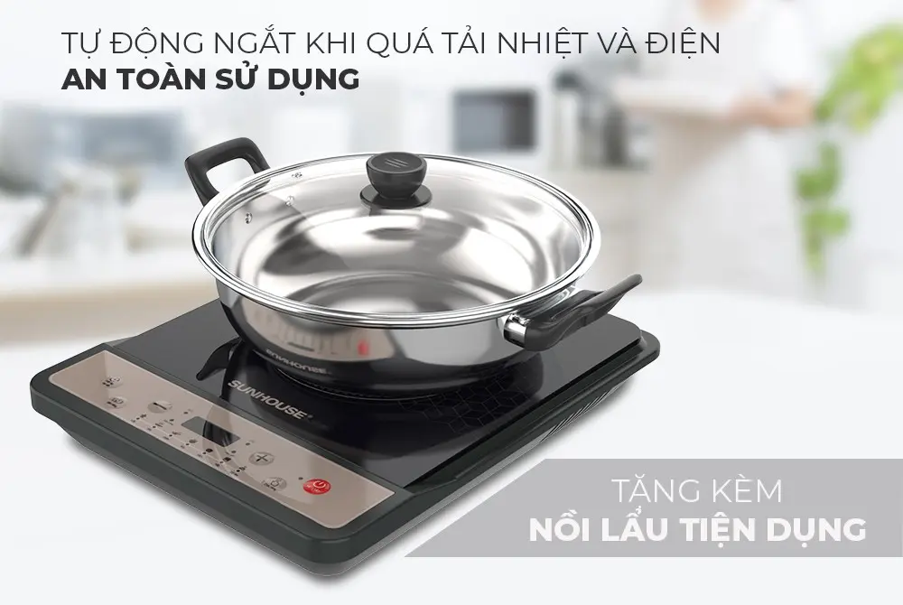 Bếp từ đơn SUNHOUSE SHD6160 - 1800W - Ảnh 6