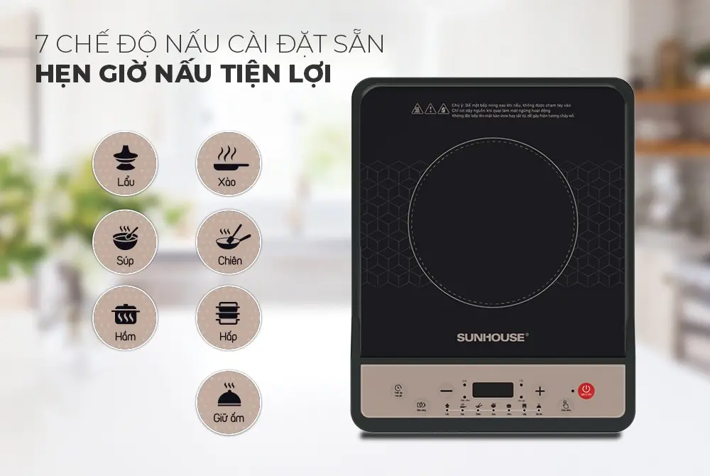 Bếp từ đơn SUNHOUSE SHD6160 - 1800W - Ảnh 7