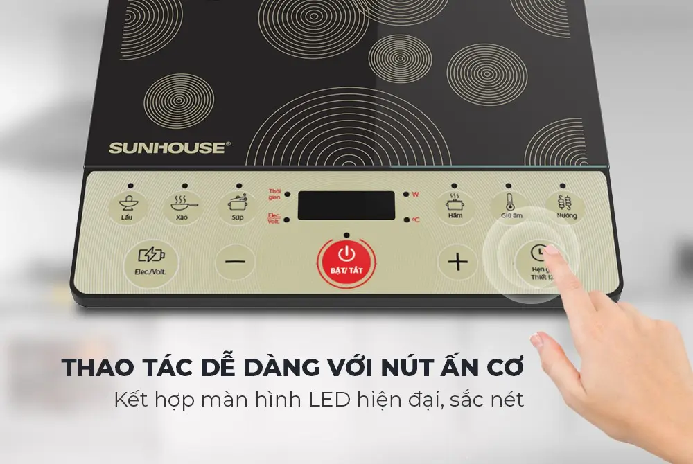 Bếp từ đơn SUNHOUSE SHD6162 - 2000W - Ảnh 5