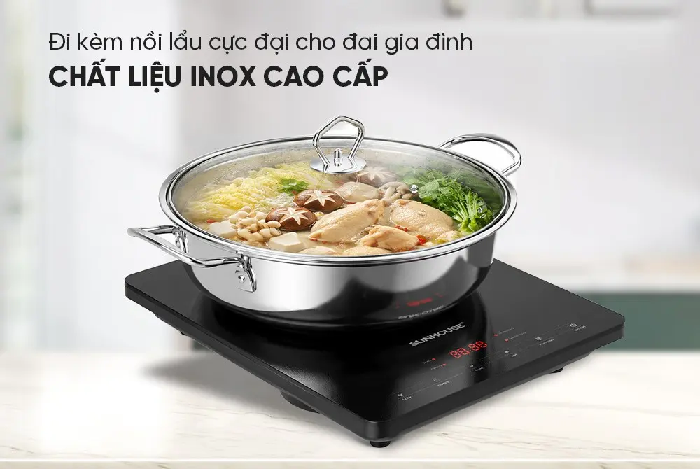 Bếp từ đơn SUNHOUSE SHD6804 - 2000W, Cảm ứng - Ảnh 11