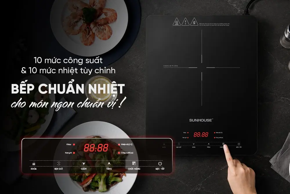 Bếp từ đơn SUNHOUSE SHD6804 - 2000W, Cảm ứng - Ảnh 8