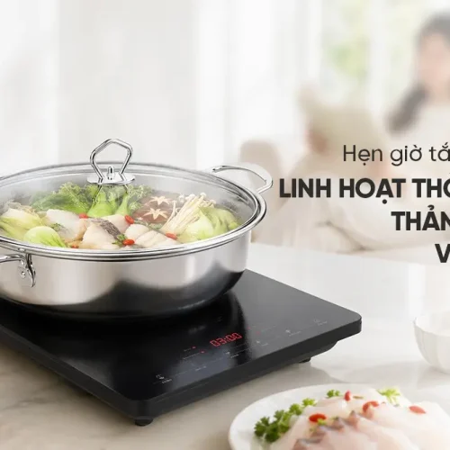 Bếp từ đơn SUNHOUSE SHD6804 2000W cảm ứng với nồi lẩu