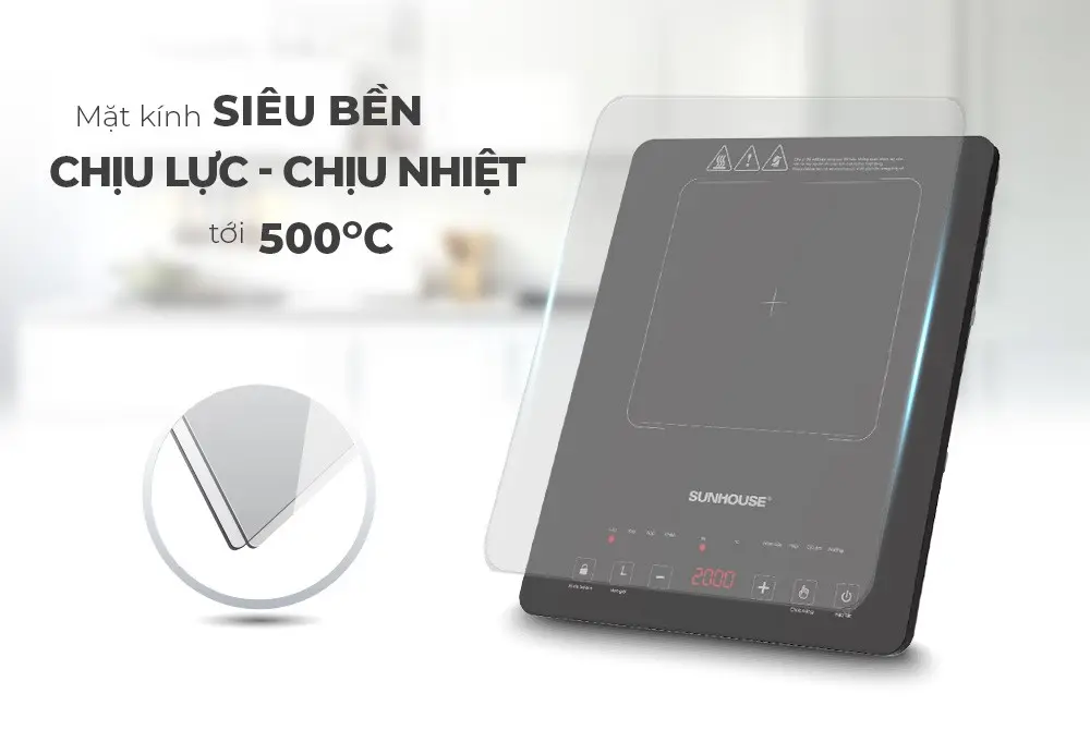 Bếp từ đơn SUNHOUSE SHD6805 - 2000W, Cảm ứng - Ảnh 7