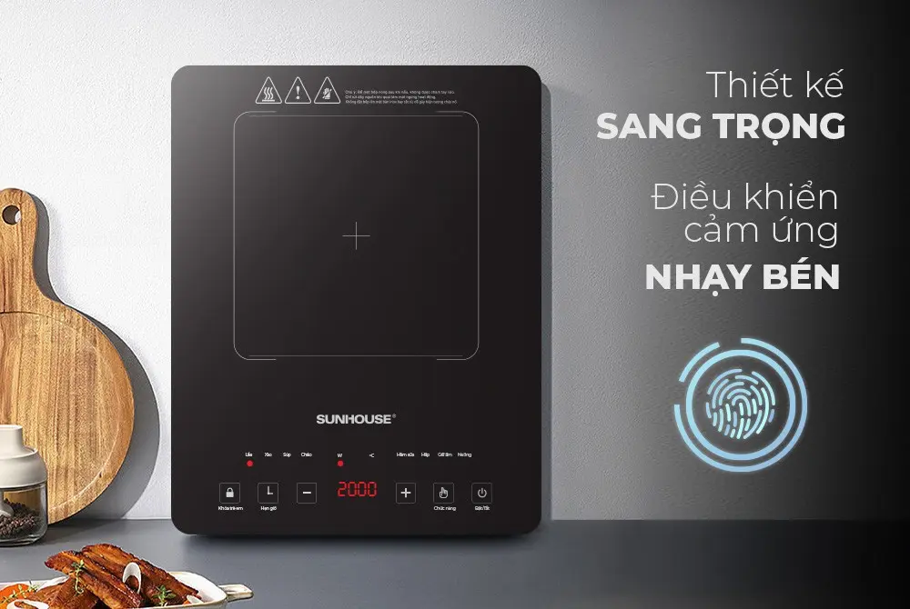 Bếp từ đơn SUNHOUSE SHD6805 - 2000W, Cảm ứng - Ảnh 8