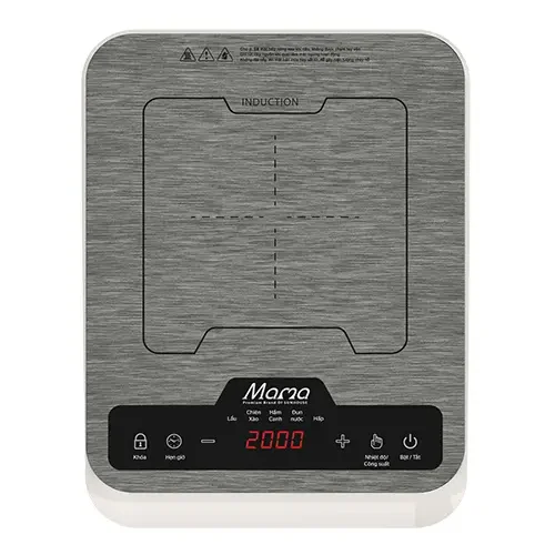Bếp từ đơn SUNHOUSE SHD6856 2000W với mặt kính và bảng điều khiển cảm ứng