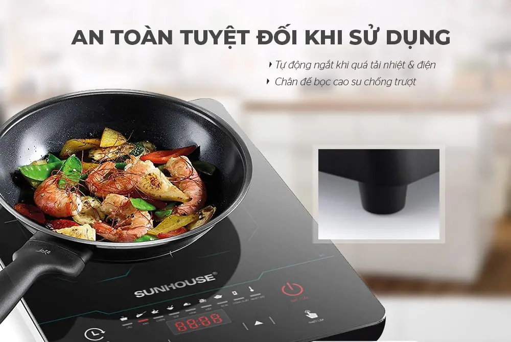 Bếp từ đơn SUNHOUSE SHD6873 - 2200W, Cảm ứng - Ảnh 5