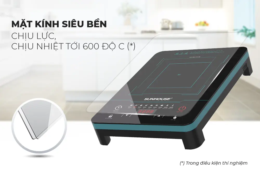 Bếp từ đơn SUNHOUSE SHD6879 2200W cảm ứng mặt kính chịu nhiệt