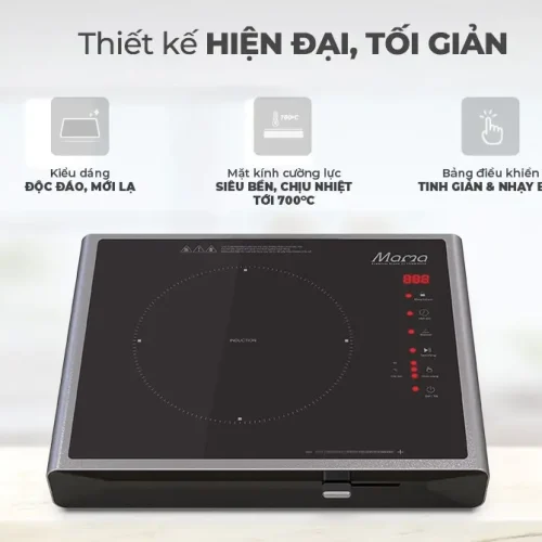 Bếp từ đơn SUNHOUSE SHD6880 2200W thiết kế hiện đại với mặt kính cường lực