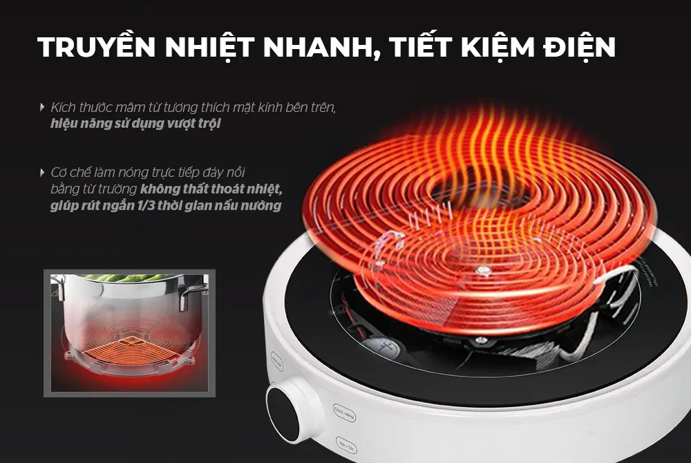 Bếp từ đơn SUNHOUSE SHD6882 - 2000W, Cảm ứng - Ảnh 4