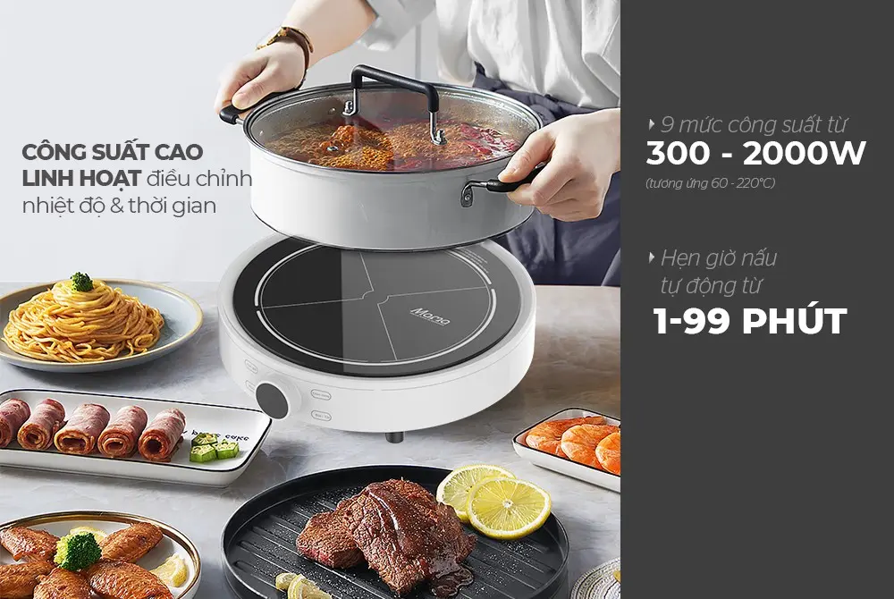 Bếp từ đơn SUNHOUSE SHD6882 - 2000W, Cảm ứng - Ảnh 7