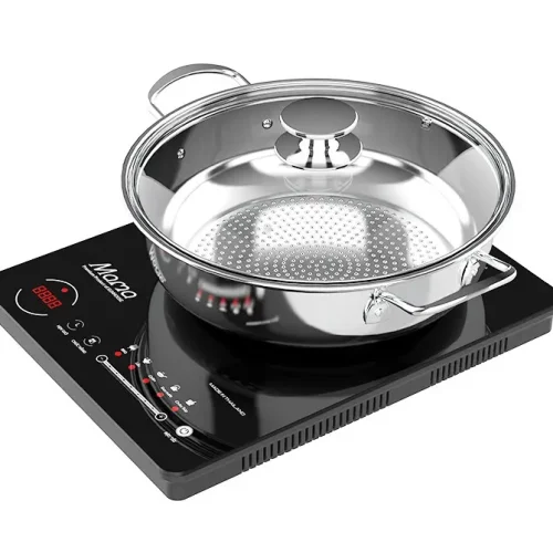 Bếp từ đơn SUNHOUSE Mama SHD6886 2000W cảm ứng kèm nồi inox có nắp