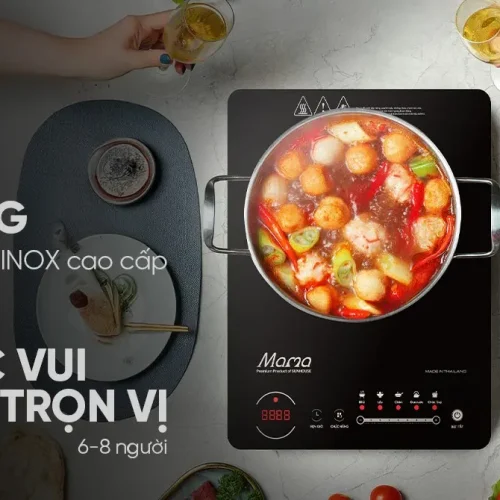 Bếp từ đơn SUNHOUSE SHD6886 nấu lẩu cho gia đình 6 đến 8 người