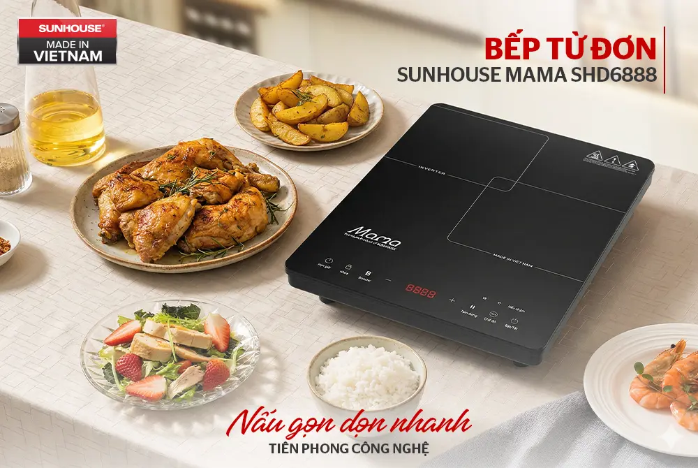 Bếp từ đơn SUNHOUSE SHD6888 - 2200W, Cảm ứng - Ảnh 7