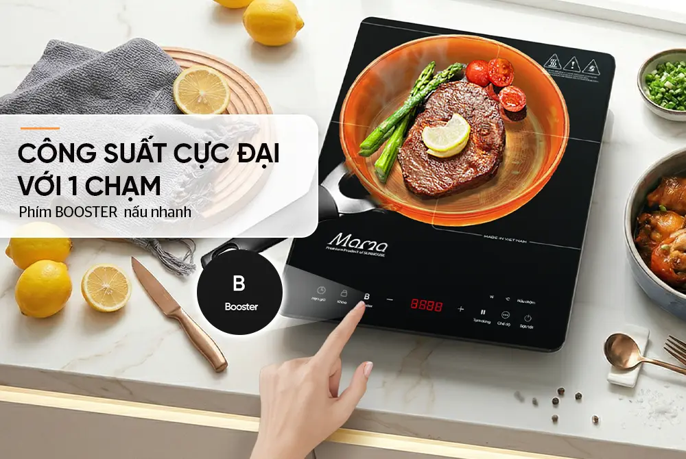 Bếp từ đơn SUNHOUSE SHD6888 - 2200W, Cảm ứng - Ảnh 10