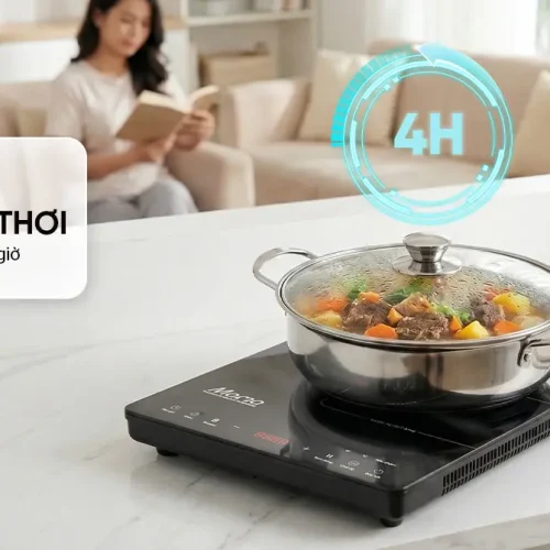 Bếp từ đơn SUNHOUSE SHD6888 2200W hẹn giờ nấu ăn 4 giờ