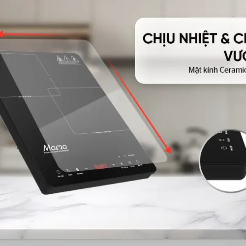Bếp từ đơn SUNHOUSE SHD6888 2200W cảm ứng mặt kính Ceramic chịu nhiệt