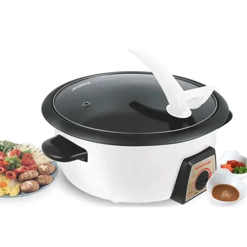 Lẩu điện đa năng SUNHOUSE SHD4521 1300W màu trắng kèm muôi