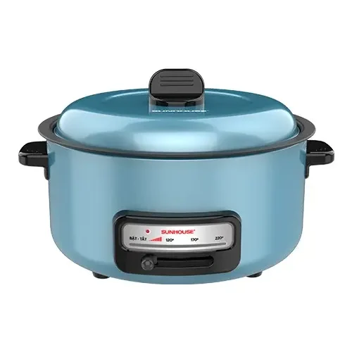 Lẩu điện đa năng SUNHOUSE SHD4527 1300W màu xanh nhìn chính diện