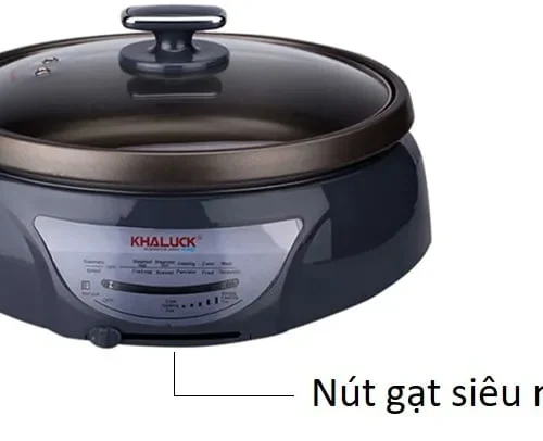 Lẩu điện Khaluck KL-559 4.3 lít kèm nắp và nút gạt điều chỉnh