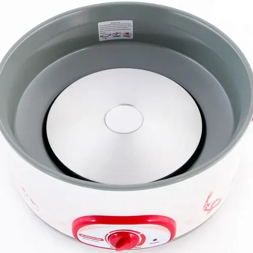 Lòng nồi chống dính lẩu điện SUNHOUSE SH525L 1600W góc nhìn từ trên