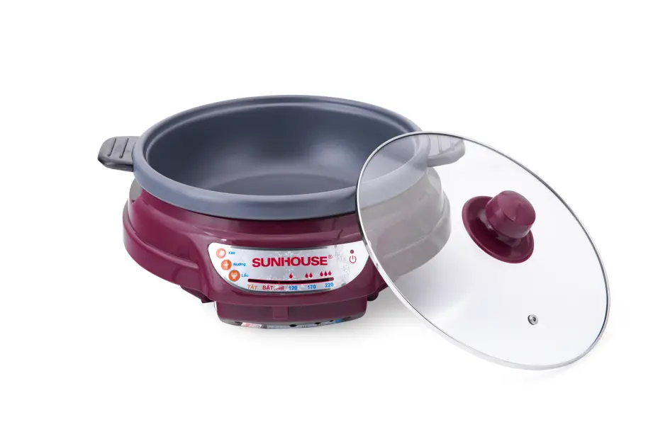 Lẩu điện SUNHOUSE SH535L - 1300W, Đa năng - Ảnh 3
