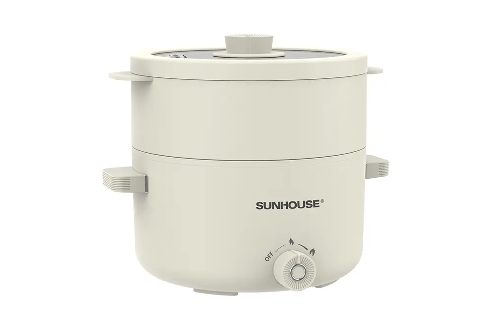 Lẩu điện mini SUNHOUSE SHD4517 2 lít kèm xửng hấp