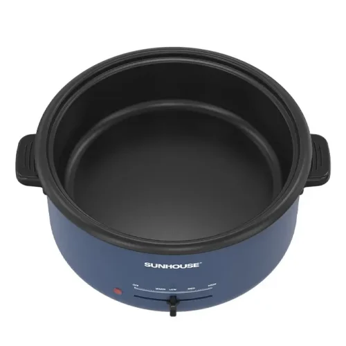 Cận cảnh lòng nồi lẩu điện SUNHOUSE SHD4524 3.5 lít từ trên xuống